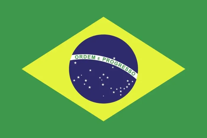Framed Print : Flag of Brazil Illustration Framed Print : Flag of Brazil Illustration