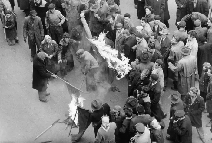 Framed Print : Flag Burning Framed Print : Flag Burning