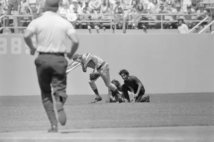 Framed Print : Flag Burning on the Field Stopped by Rick Monday Framed Print : Flag Burning on the Field Stopped by Rick Monday