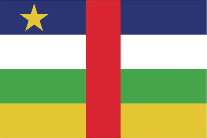 Framed Print : Flag Central African Republic Framed Print : Flag Central African Republic