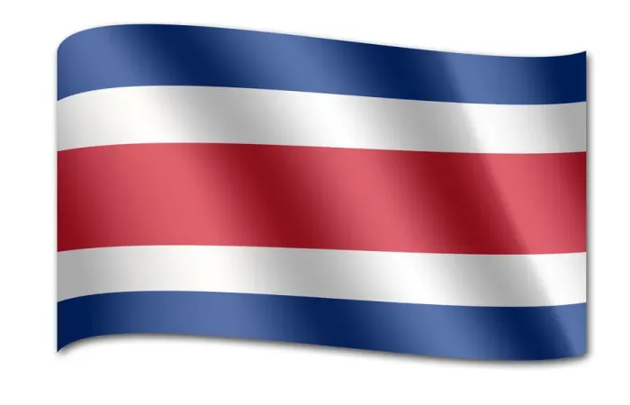 Framed Print : Flag of Costa Rica Framed Print : Flag of Costa Rica