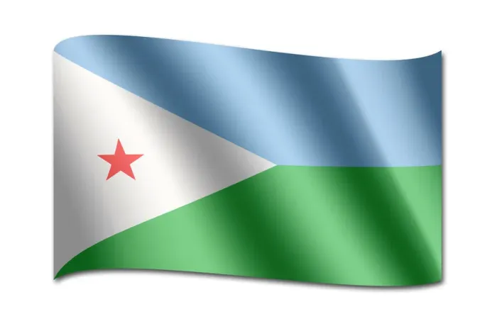 Framed Print : Flag of Djibouti Framed Print : Flag of Djibouti