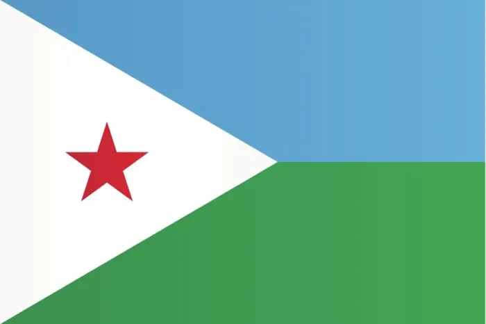 Framed Print : Flag of Djibouti Framed Print : Flag of Djibouti