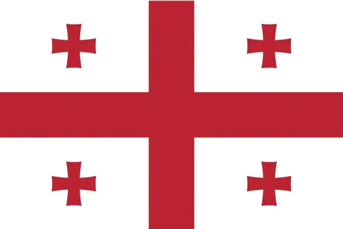 Framed Print : Flag of Georgia Framed Print : Flag of Georgia