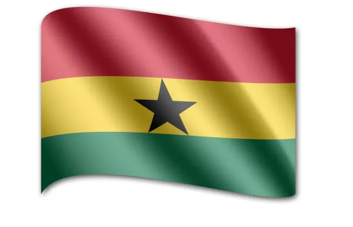 Framed Print : Flag of Ghana