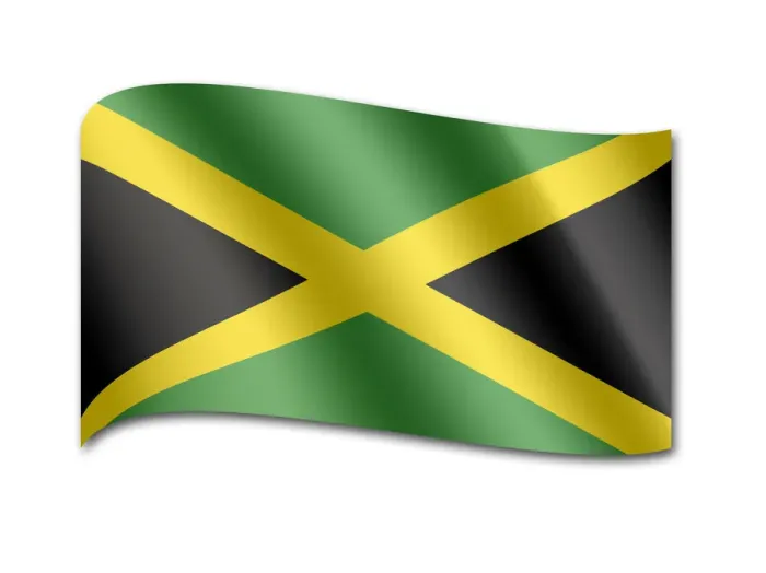 Framed Print : Flag of Jamaica Framed Print : Flag of Jamaica