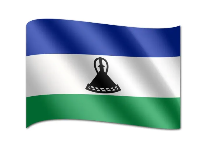 Framed Print : Flag of Lesotho