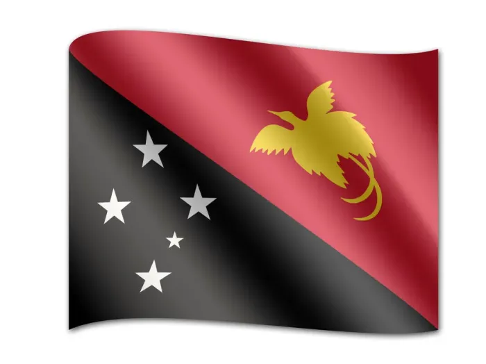 Framed Print : Flag of Papua New Guinea Framed Print : Flag of Papua New Guinea