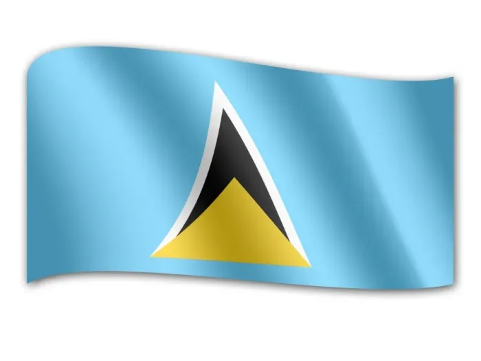 Framed Print : Flag of Saint Lucia Framed Print : Flag of Saint Lucia
