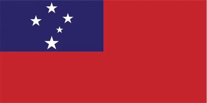 Framed Print : Flag Samoa Framed Print : Flag Samoa