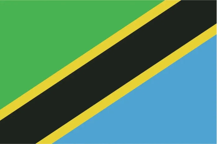 Framed Print : Flag Tanzania