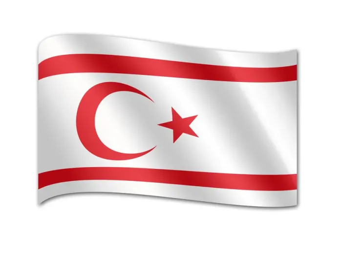 Framed Print : Flag of the Turkish Republic of Northern Cyprus Framed Print : Flag of the Turkish Republic of Northern Cyprus