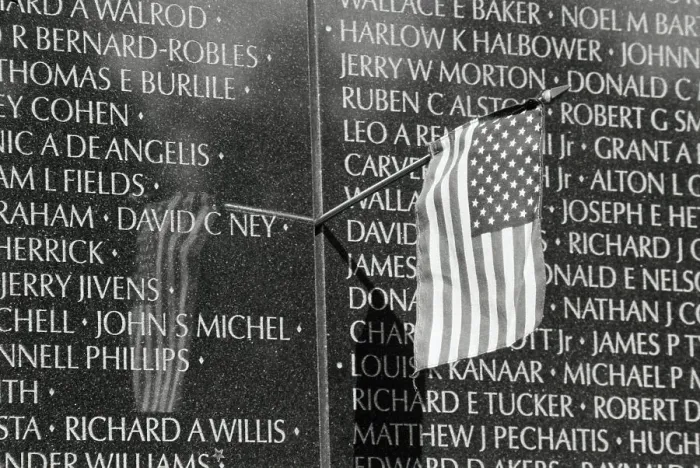 Framed Print : Flag at Vietnam Veterans Memorial Framed Print : Flag at Vietnam Veterans Memorial