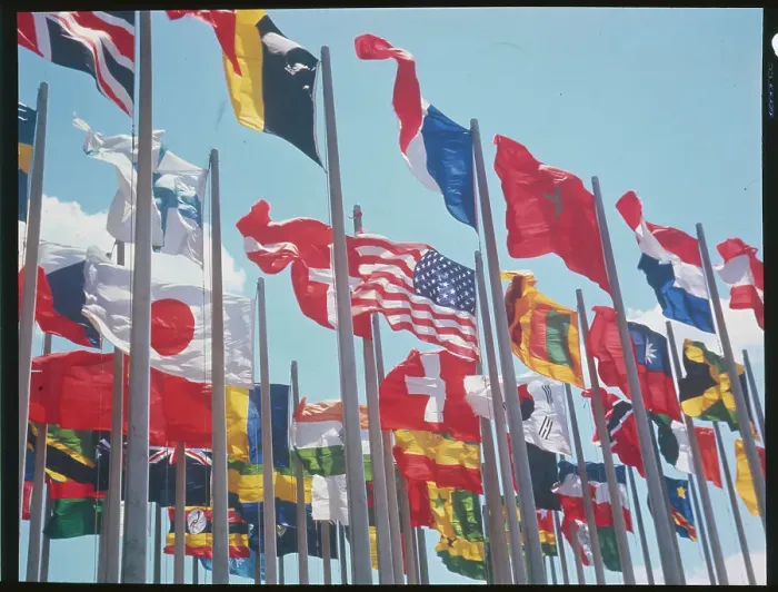 Framed Print : Flags of Different Countries Framed Print : Flags of Different Countries