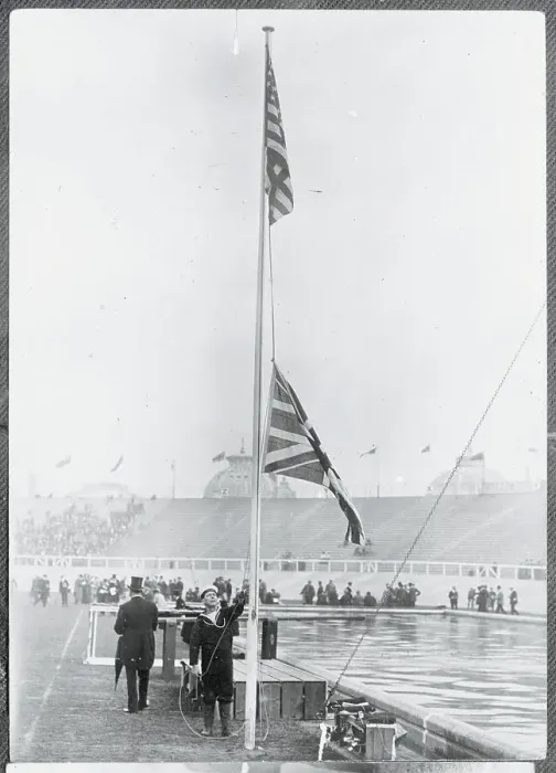 Framed Print : Flags Raising at Ceremony Framed Print : Flags Raising at Ceremony