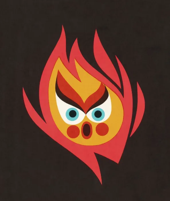 Framed Print : Flame Face Framed Print : Flame Face