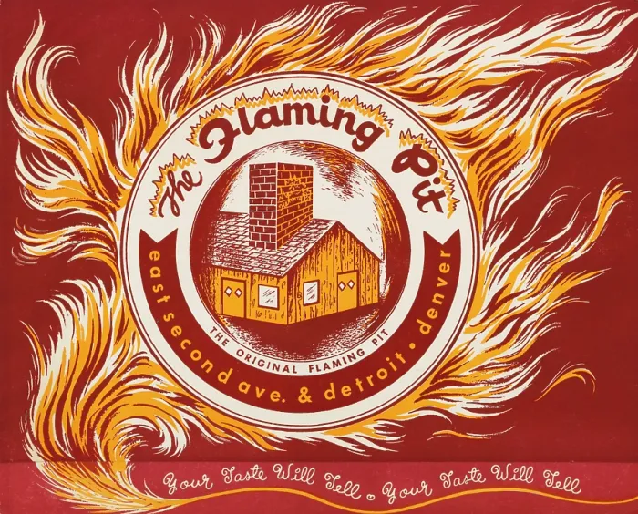 Framed Print : Flaming Pit, The Framed Print : Flaming Pit, The