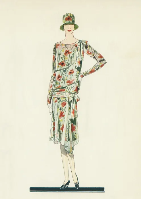 Framed Print : Flapper In An Afternoon Dress Framed Print : Flapper In An Afternoon Dress