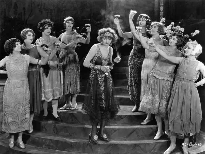 Framed Print : Flapper-Type Girls Toast; On Steps Framed Print : Flapper-Type Girls Toast; On Steps
