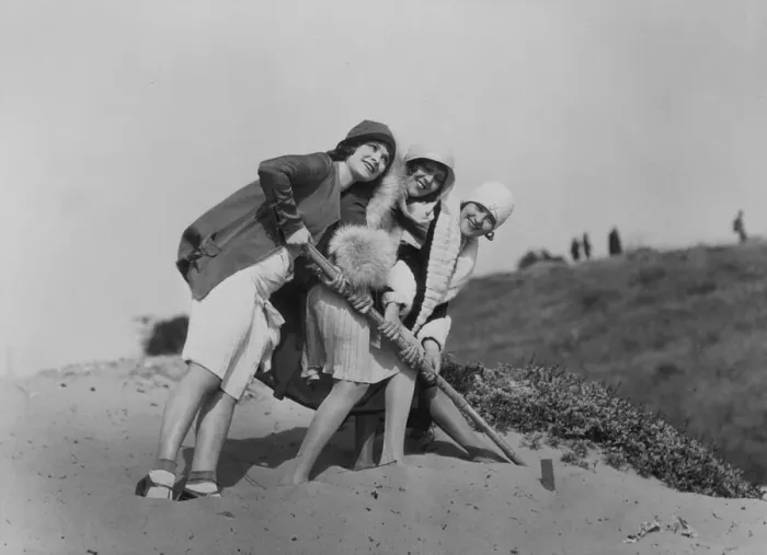 Framed Print : Flappers On The Beach Framed Print : Flappers On The Beach