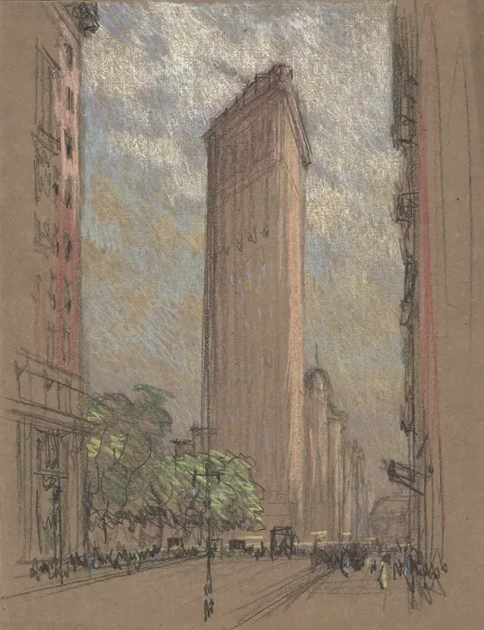 Framed Print : Flatiron Building By Pennell Framed Print : Flatiron Building By Pennell