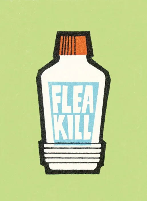 Framed Print : Flea Kill Bottle Framed Print : Flea Kill Bottle