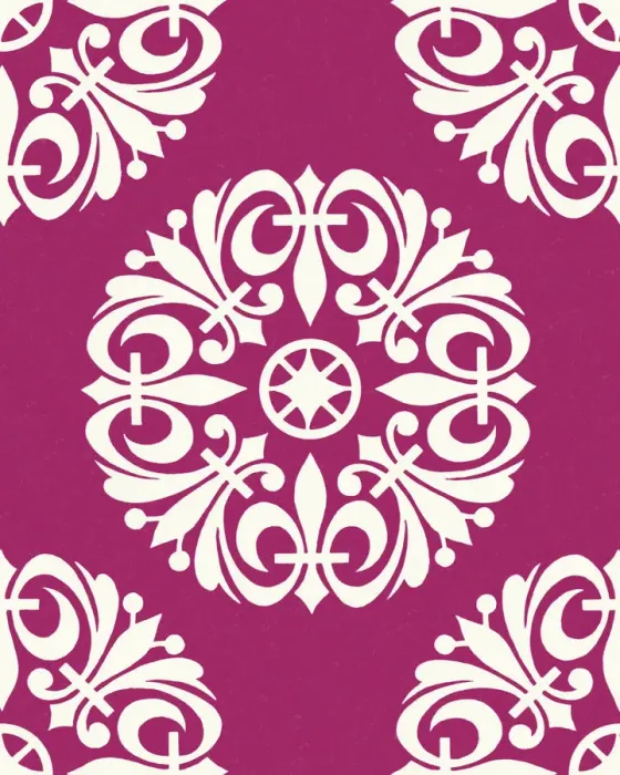 Framed Print : Fleur De Lis Pattern on Pink Background Framed Print : Fleur De Lis Pattern on Pink Background