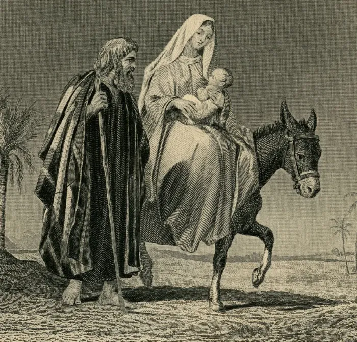 Framed Print : The Flight into Egypt