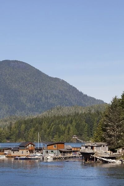 Float Homes In The Harbour; Tofino British Columbia Canada
