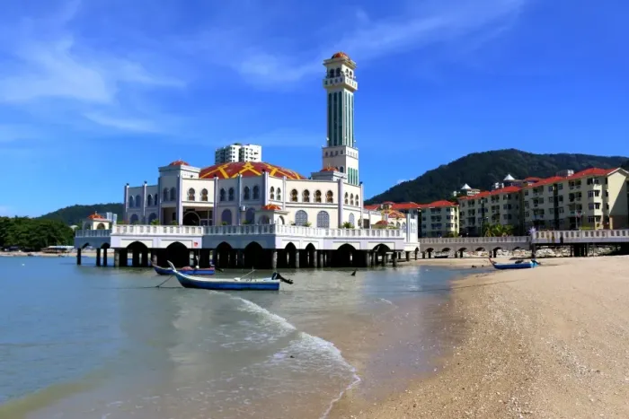 Framed Print : Floating Mosque of Tanjung Bungah, Penang, Malaysia Framed Print : Floating Mosque of Tanjung Bungah, Penang, Malaysia