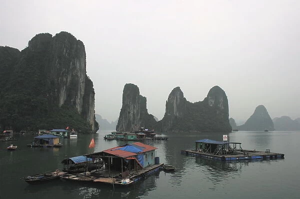 Floating village in Ha Long Bay