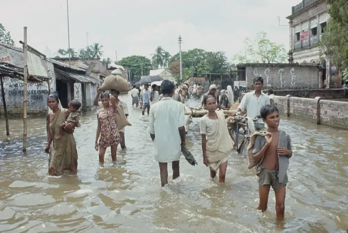 Framed Print : Flood in Calcutta Framed Print : Flood in Calcutta