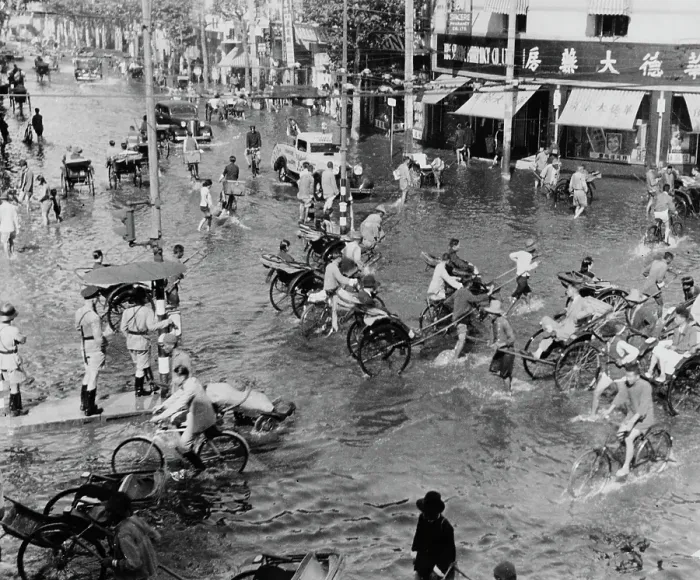 Framed Print : Flooded Shanghai Framed Print : Flooded Shanghai