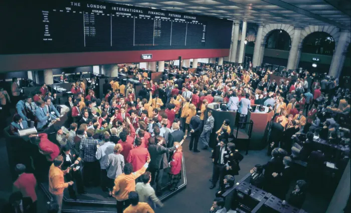 Framed Print : Floor of the London Futures Exchange Framed Print : Floor of the London Futures Exchange