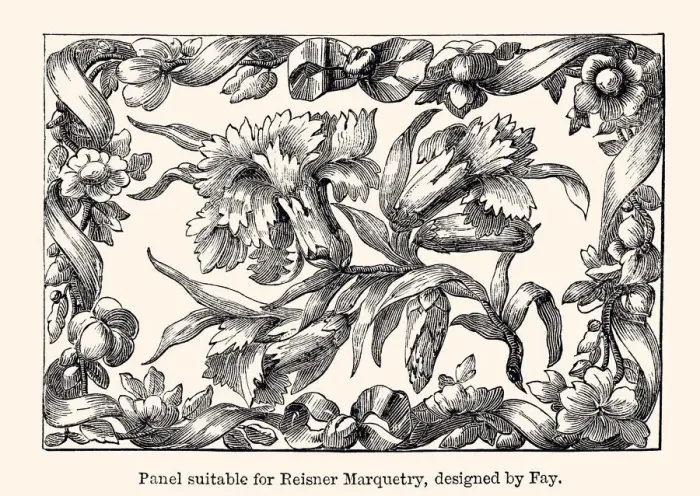 Framed Print : FLORAL PATTERN: DESIGN ELEMENT DESIGNED BY FAY -XXXL with lots of details