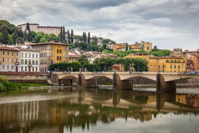 Framed Print : Florence Old Bridge