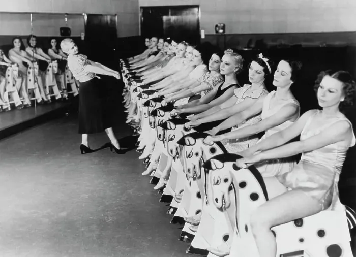 Framed Print : Florence Rogge At Work With Dancers