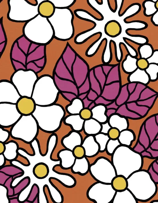 Framed Print : Flower Pattern Framed Print : Flower Pattern