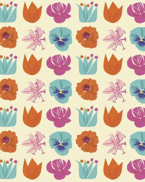 Framed Print : Flower Pattern Framed Print : Flower Pattern