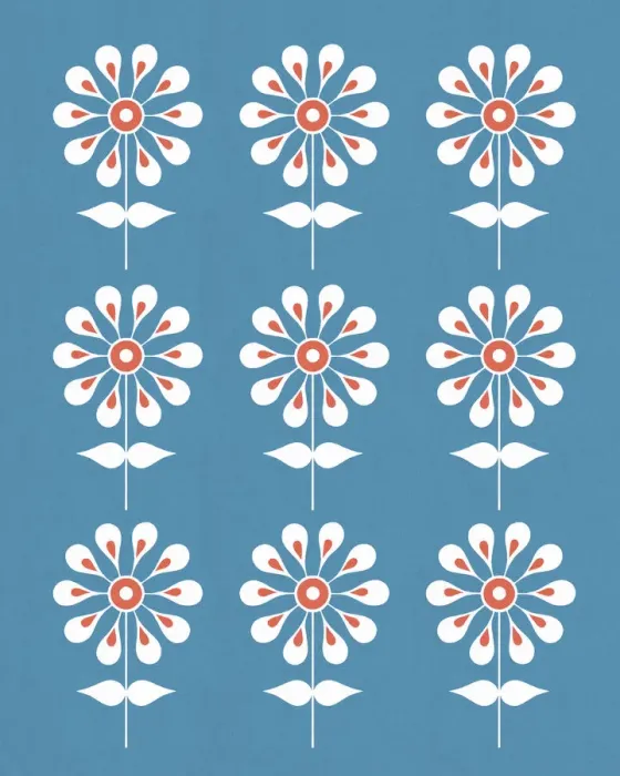 Framed Print : Flower Pattern Framed Print : Flower Pattern