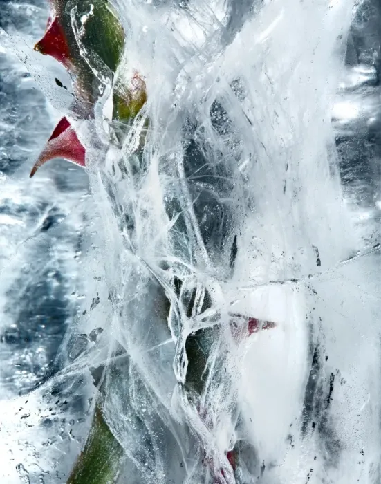 Framed Print : Flowers frozen in ice Framed Print : Flowers frozen in ice