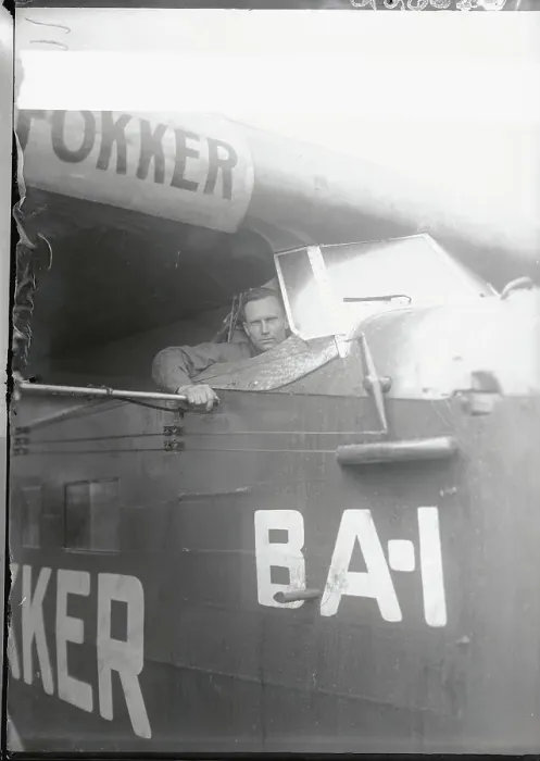 Framed Print : Floyd Bennett Sitting in Airplane Framed Print : Floyd Bennett Sitting in Airplane