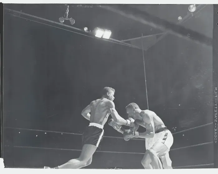 Framed Print : Floyd Patterson Boxing Against Archie McBride Framed Print : Floyd Patterson Boxing Against Archie McBride