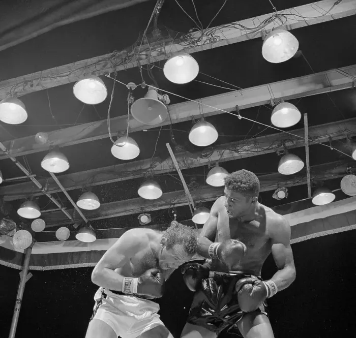 Framed Print : Floyd Patterson Fighting Ingemar Johansson Framed Print : Floyd Patterson Fighting Ingemar Johansson