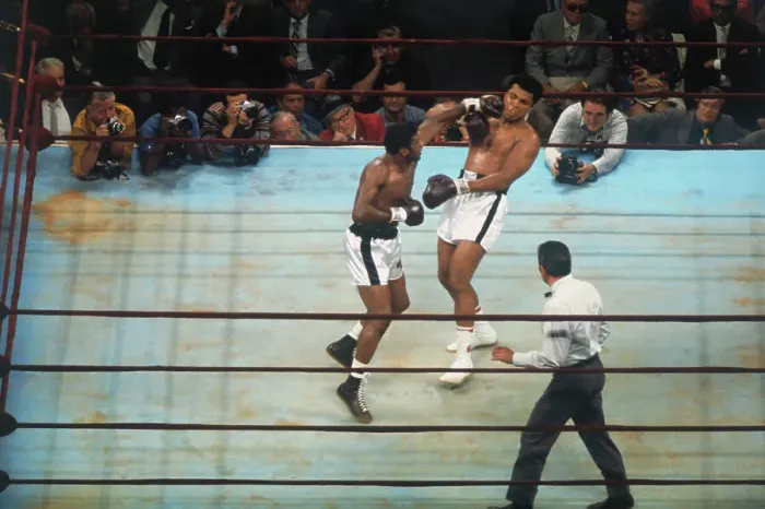 Framed Print : Floyd Patterson Punching Muhammad Ali Framed Print : Floyd Patterson Punching Muhammad Ali