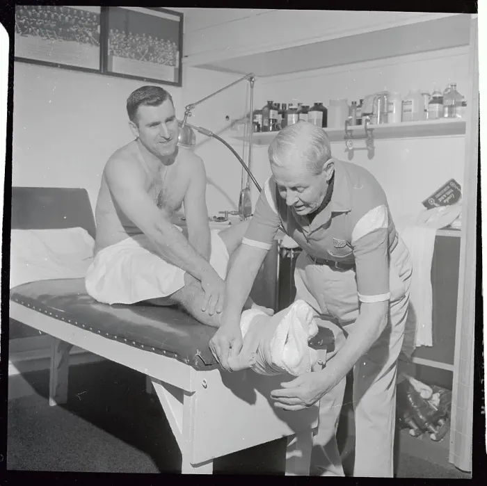 Framed Print : Floyd Smith Being Treated by Harry Watmuff Framed Print : Floyd Smith Being Treated by Harry Watmuff