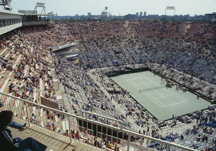 Framed Print : Flushing Meadows Stadium During US Open Framed Print : Flushing Meadows Stadium During US Open