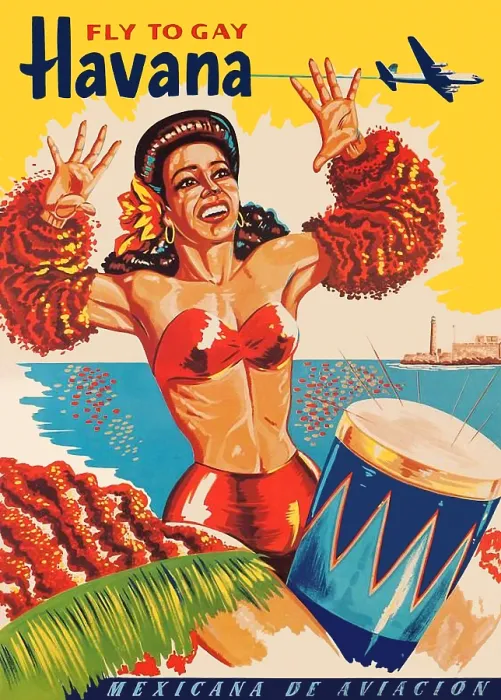 Framed Print : Fly to Gay Havana Framed Print : Fly to Gay Havana