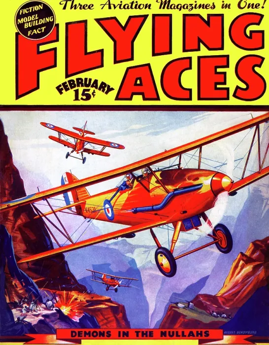Framed Print : Flying Aces - Bombing in the Nullahs in Southern Asia Framed Print : Flying Aces - Bombing in the Nullahs in Southern Asia