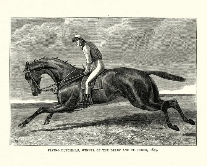 Framed Print : Flying Dutchman, a British Thoroughbred racehorse, 19th century Framed Print : Flying Dutchman, a British Thoroughbred racehorse, 19th century